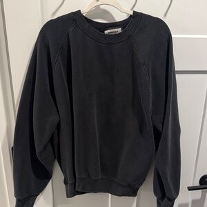 Essentials Charcoal Crewneck Sweater for Men